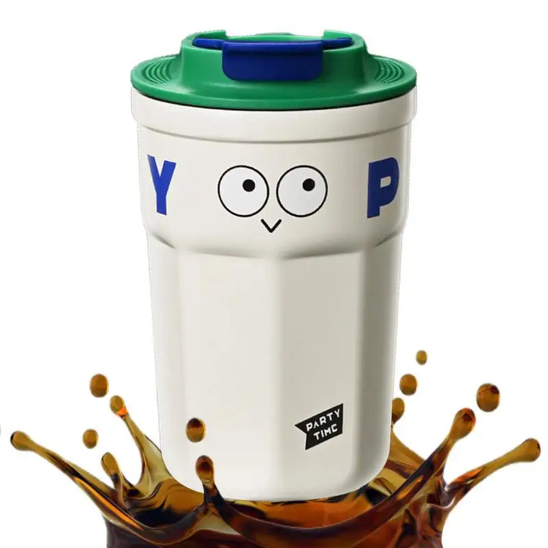 

Cartoon Water Cup Stainless Steel Insulated Water Bottle Insulation Water Bottle Fun Expression Insulated Coffee Travel Cup