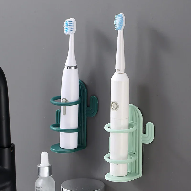 Single Electric Toothbrush Holder Without Punching Bathroom Wall Mounted Makeup Brush Comb Shelf Products