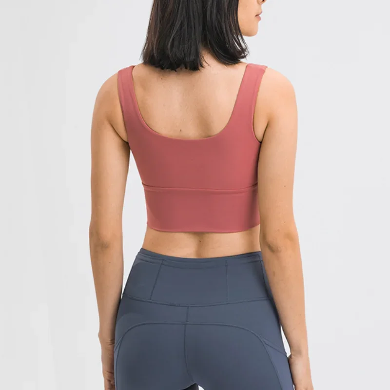 Solid Color Yoga Tight Sports Bras For Women Women's Fitness Zipper Bra Sportswear Woman Gym Training Female Crop Top