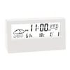 Thermo-Hygrometer Clock Creative Weather Display Electronic Alarm CLock Home Office Bedroom Decorative Alarm Electronic Clock 3