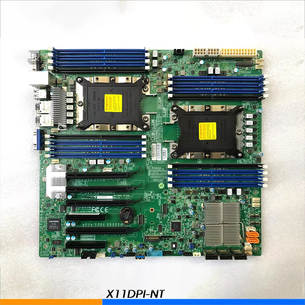 For Supermicro E ATX Server Motherboard Dual LGA3647 Intel C622 16xDDR4 Eatx X11DPI NT