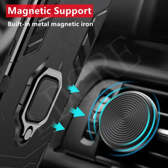 For OPPO Realme 11 Case Cover Realme 11 4G Capas New Phone Back Bumper Shockproof Magnetic Ring Holder Case For Realme 11 Fundas