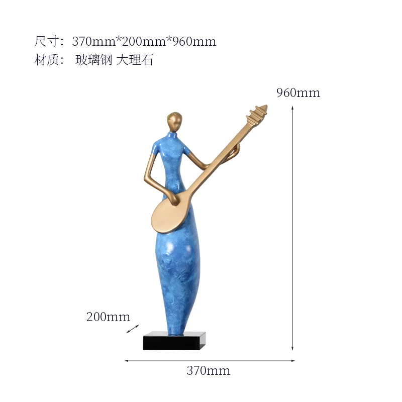 

Figure sculpture decoration. Ancient art floor decoration hotel club high-end clothing