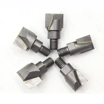 10mm Shank Wooden Door Lock Slotting Cutter 16.5-30mm Screw Thread Woodworking Milling Tools CNC Bottom Cleaning Router Bit