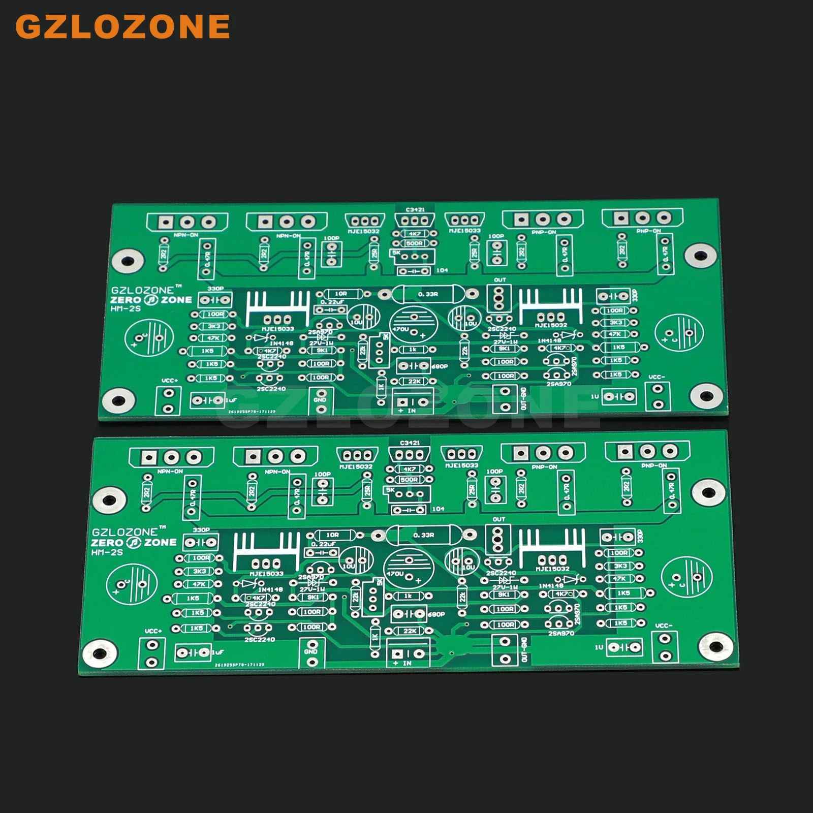 

One Pair HM2S Class A Power Amplifier Bare PCB Base On KELL-KSA50 Amp