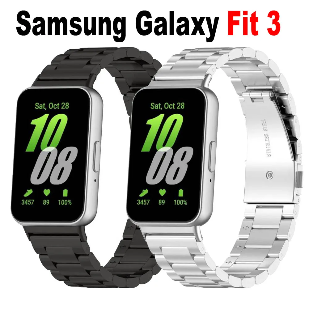 

Replacement Stainless Steel Strap For Samsung Galaxy Fit 3 Bracelet For Samsung Galaxy Fit 3 Wristband Correa Band Accessories