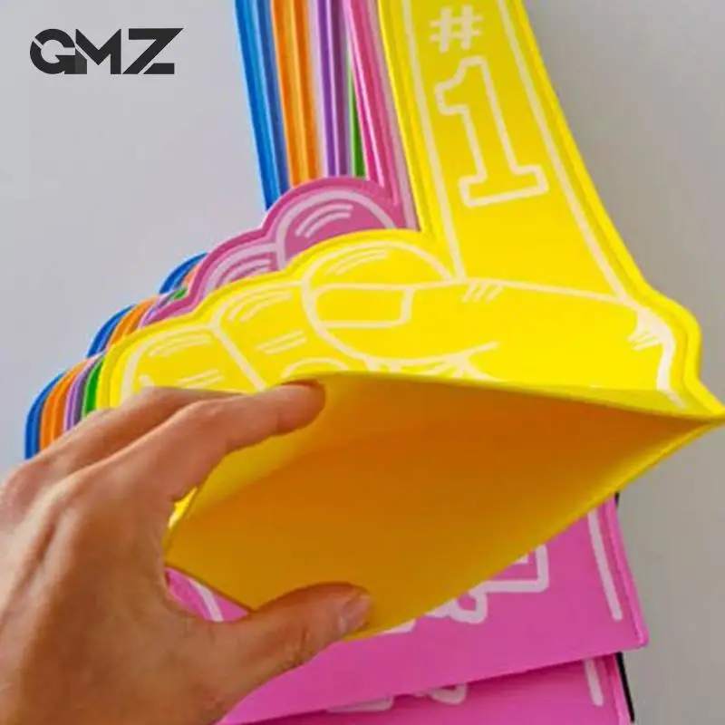 1pc Finger Foams Sports Cheerleading Party Hand Props Noise Makers Props Giant Hands Sports Favors Cheering Palm Party