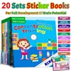 Montessori Toys Cartoon Sticker Books Focus on Potential Development Education Sticker Toys for Children 3-6Y 1