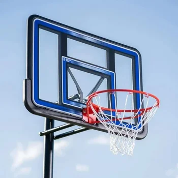 Basketball stand Adjustable Portable Basketball Net (44-Inch Polycarbonate) Basketball Training Equipment Team Sports 2
