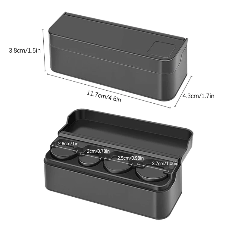 Münze Halter Für Auto Ändern Organizer Universal Lagerung Münze Geld Dispenser Geld Box Lkw Zubehör Drop Schiff – Detail 7
