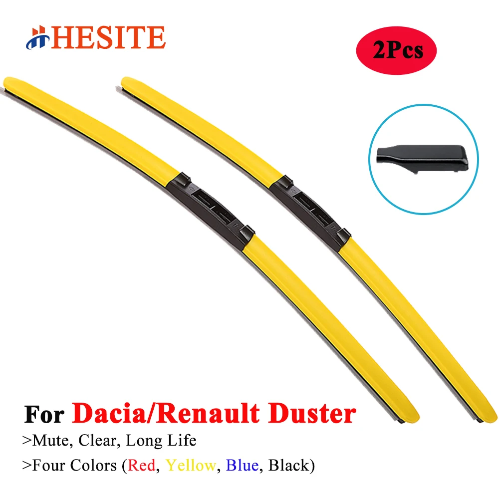 Hesite Colorful Red Windshield Wiper Blades For Dacia Renault Duster