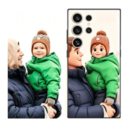 Personalized Custom Case for Family, Couples, and Pets (Black)