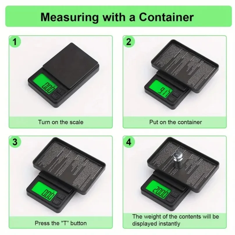 100/1000g 0.01g mini digital scale high precision electronic pocket scale thumbnail 8