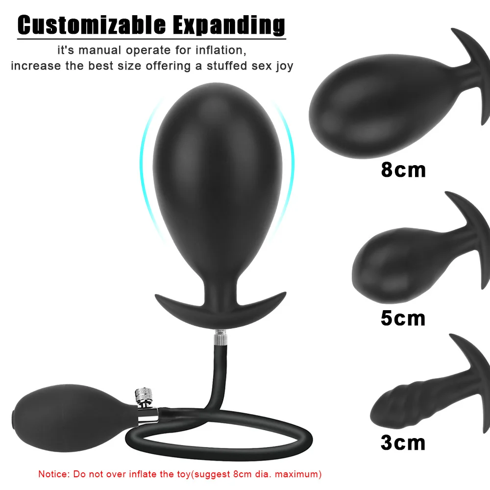 Inflatable Butt Dilator Anal Plug For Women Dildos Vaginal Expander Adult Games Men Anus Sex Toys Couples Tools Erotic Products anal plug dilator vaginal expander