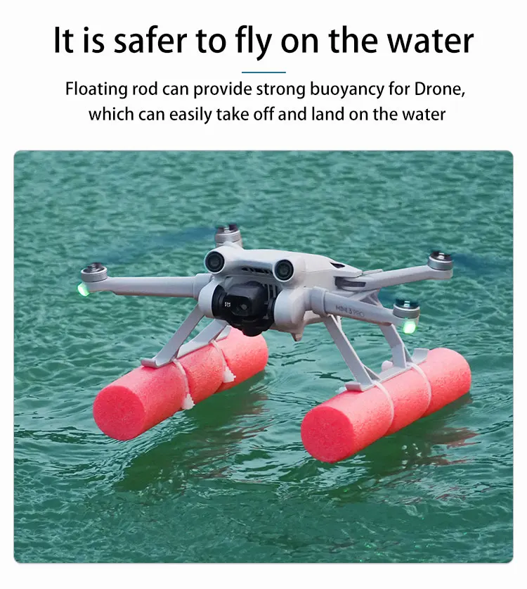 Description Picture 3 of itemFor DJI Mini 4 Pro/Mini 3 Pro Float Landing Skid Landing Gear Landing On Water Kit For DJI Mini 3 Drone Accessories