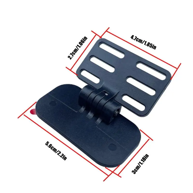 Rear Dash Cam Holder Rear Dash Cam Window Mount Camera Holder Rear Windshield Backup Camera Bracket with Multi-Angle Adjustment