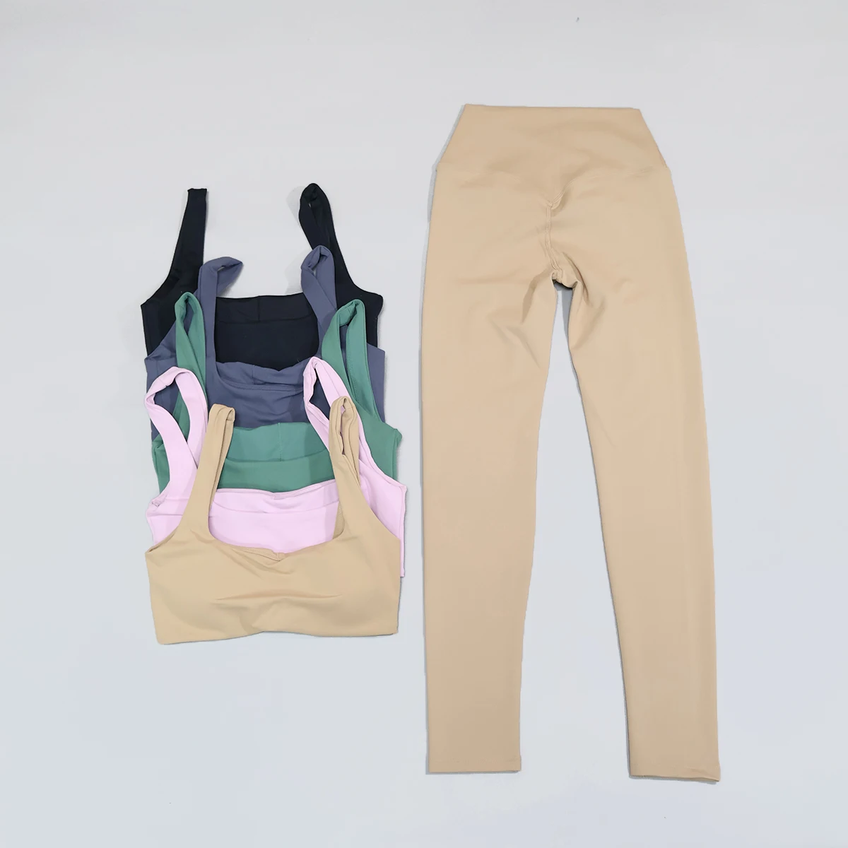 Ctenkevet Neues Sommer Damen Sport-BH und Crop-Top Set - Workout-Kleidung Lässiges Zweiteiler-Set Yoga-Bekleidung Damenmode – Detail 9