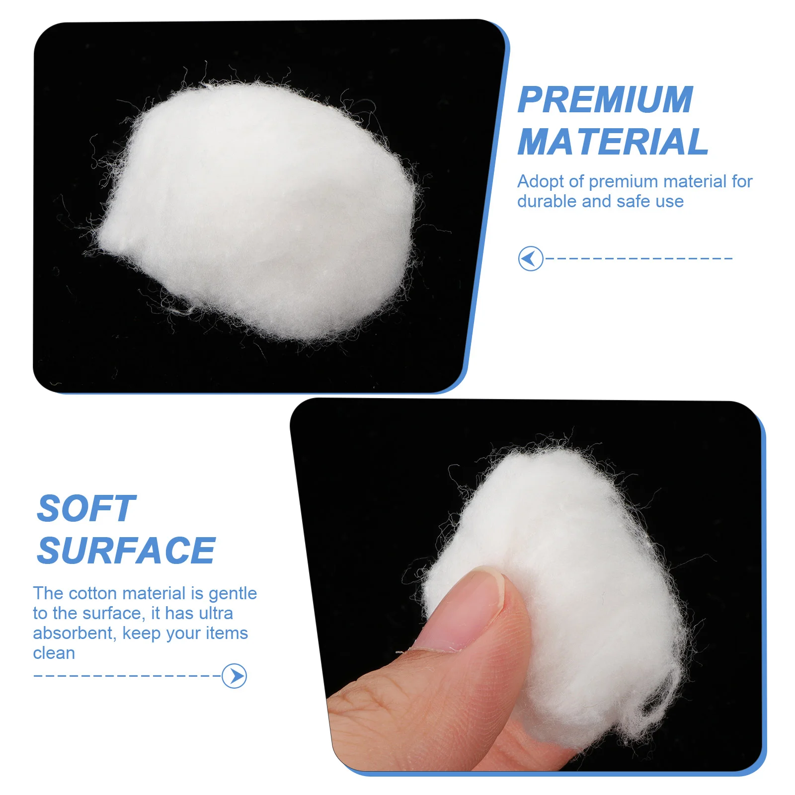 12 Bags Absorbent Cotton Balls for Tattoos Wound Non Pure Supplies Sterilized 6