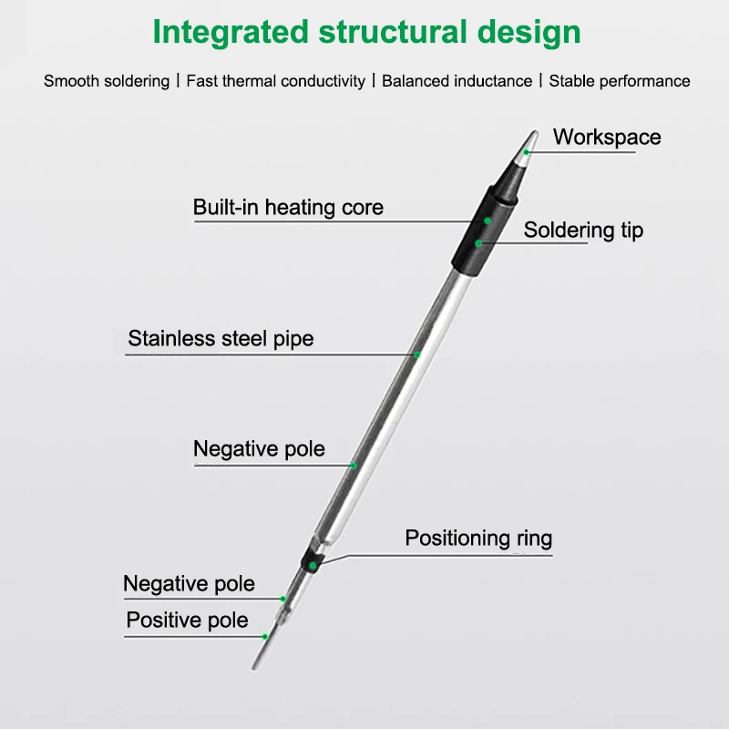 3Pcs Soldering Iron Tip USB Soldering Iron Tip 5V Battery Soldering Iron Tip Soldering Rework Accessories