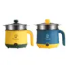 Hot Pot Electric 110V US Nonstick Cooking Pot Multifunctional Fast Cooking Mini Pot for Steak Ramen Dumpling 1-2 People Cooking 5