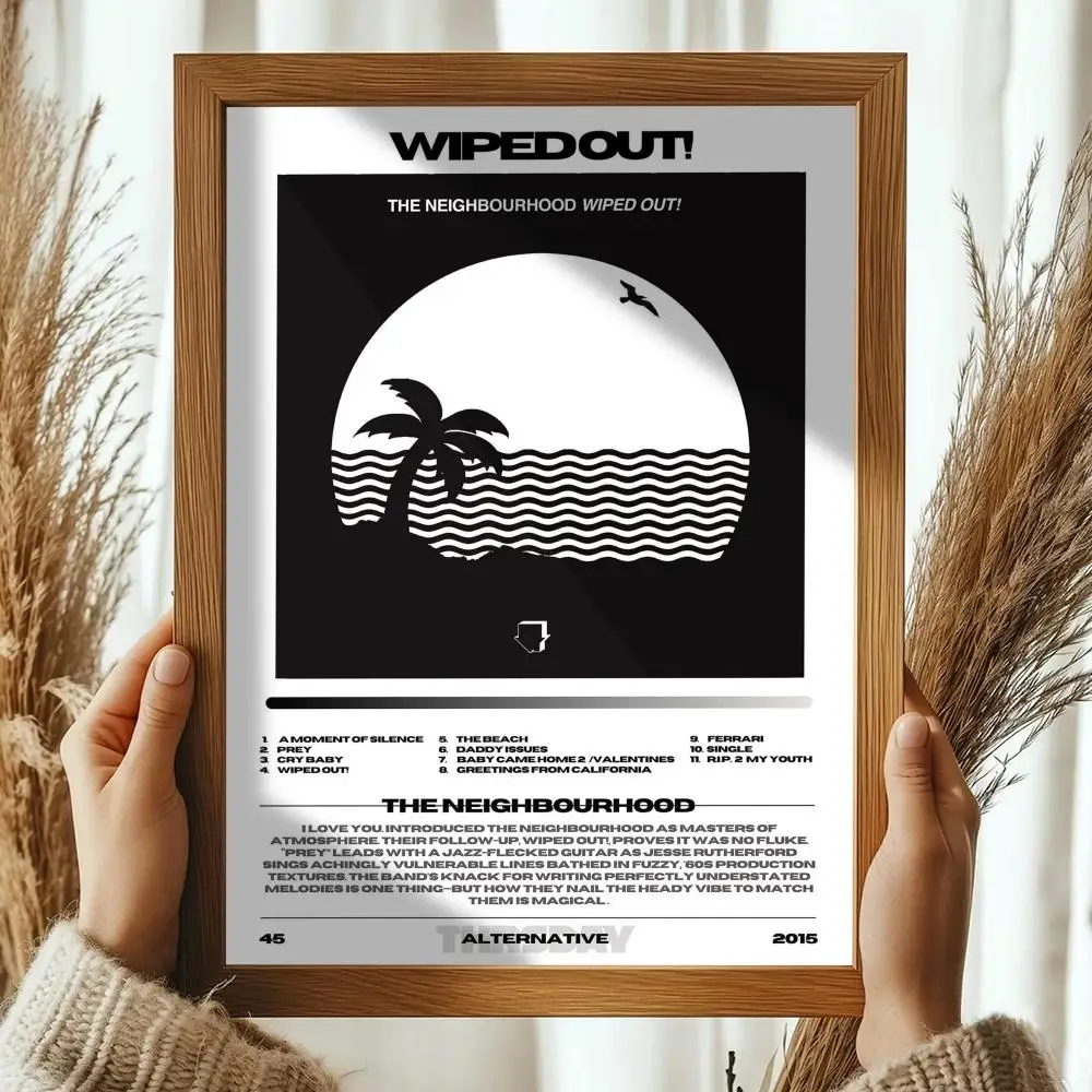 Scandinavian Classic Wall Art - The Neighbourhood Album Cover Poster, HD Waterproof Sticky Decor