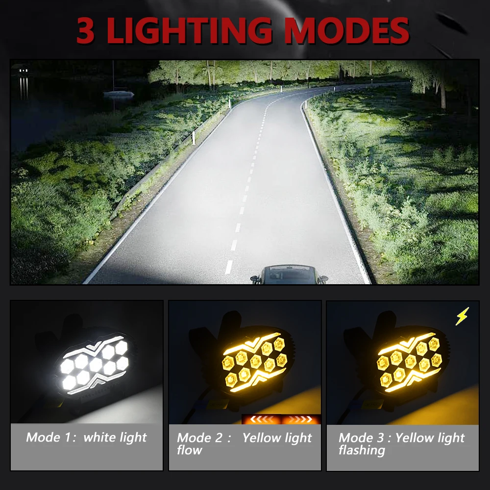 5.5Inch Work Fog Light LED Headlight Light Auto Fog Light Led Light Bar for Moto