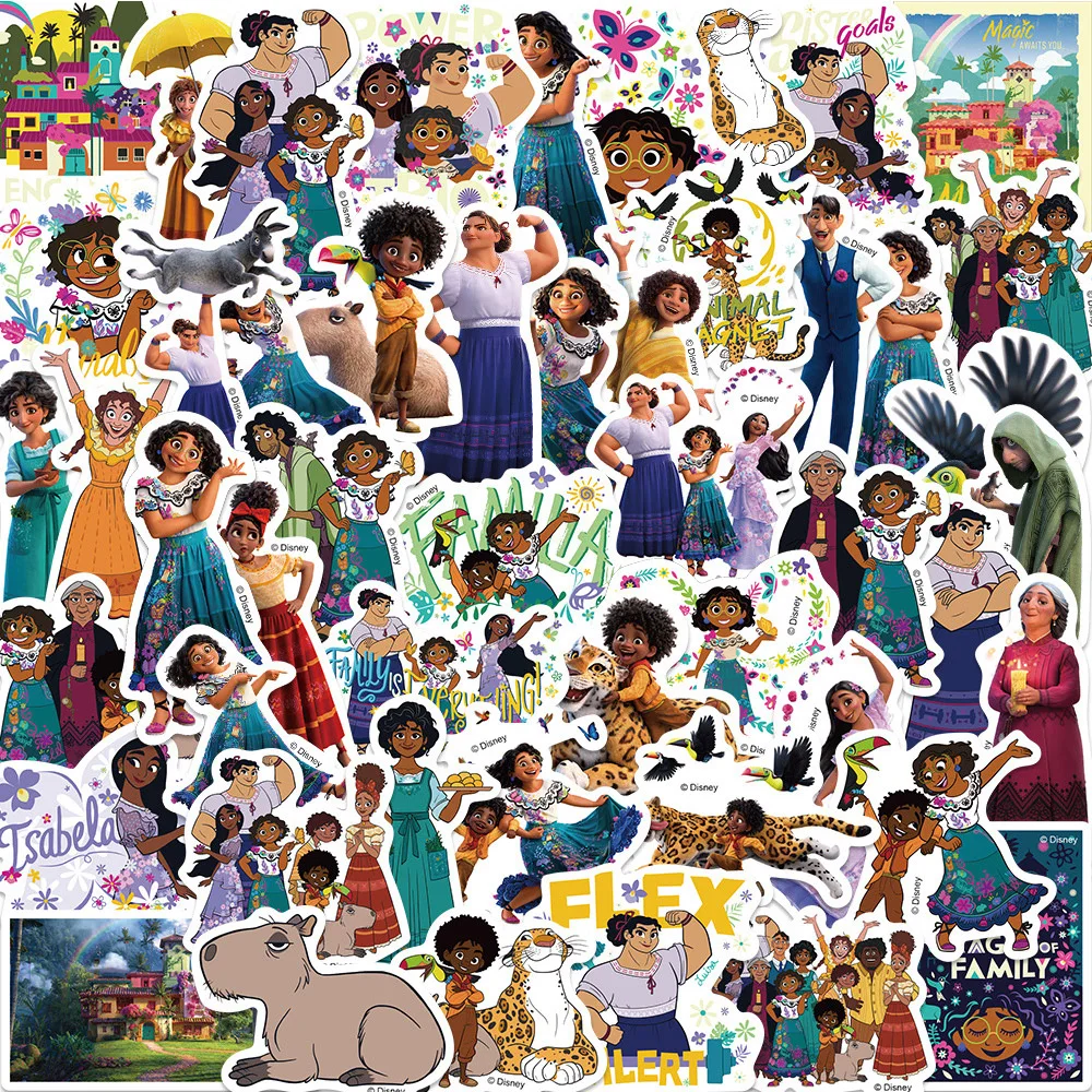 10/30/50pcs Disney Cartoon Movie Encanto Stickers for Kids Decals Toy DIY Laptop Skateboard Phone Diary Waterproof Cute Sticker sergio mendes encanto cd