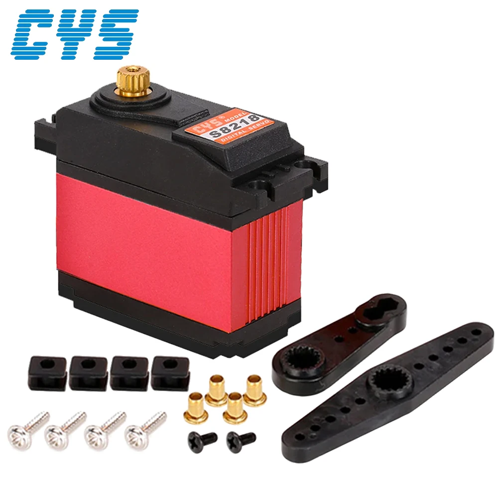 CYS-S8218 S8218 6.0-7.4V 40kg HV Metal Gear Digital Servo Compatible With Futaba JR Plug For 1:5 RC Car Truck Robot Toy