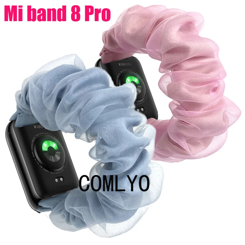 

For Xiaomi Mi Band 8 pro Strap Organza Dacron Soft Women Lady Band Bracelet