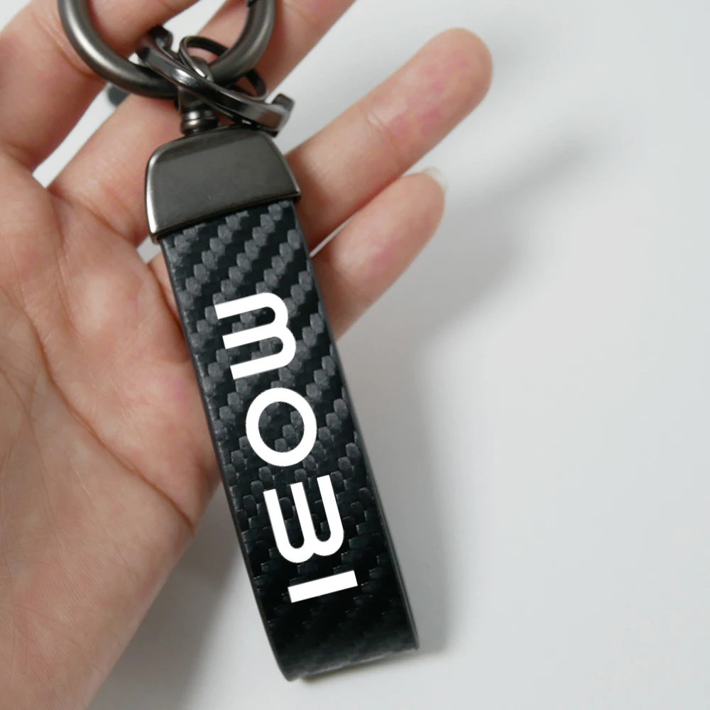 

for Fiat MOBI Car Keychain Carbon Fiber Grain Keyring Funny Decoration Car Accessories Car Keychain Motorcycle Keychain