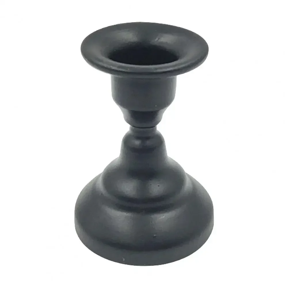 Candle Holder Rust-proof Simple Style Retro Appearance Decorative Iron Candle Display Stand Dining Table Ornament Home Supplies candle holders
