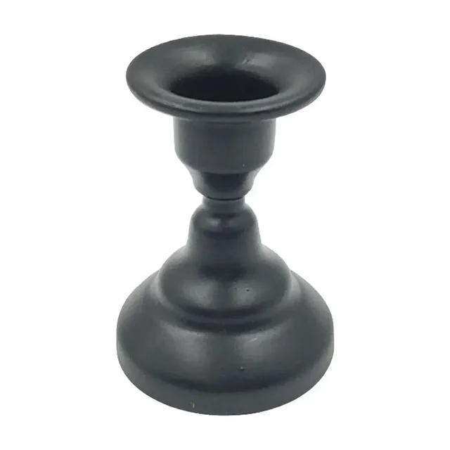 Candle Holder Rust-proof Simple Style Retro Appearance Decorative Iron Candle Display Stand Dining Table Ornament Home Supplies 5