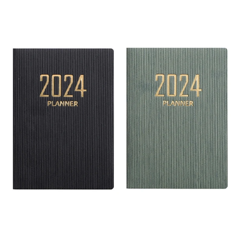 2024 약속 도서 및 플래너, 일일 시간당 플래너, 2024 1 월 2024 일-12 월 2024 일, 4 개