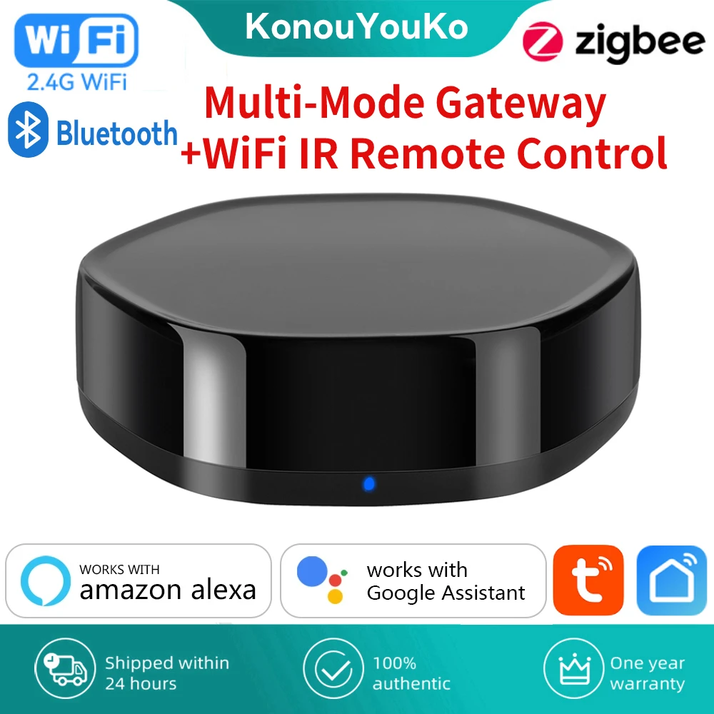 ZigBee Hub DE ENLACE multimodo con WiFi, Control remoto IR, Bluetooth ...
