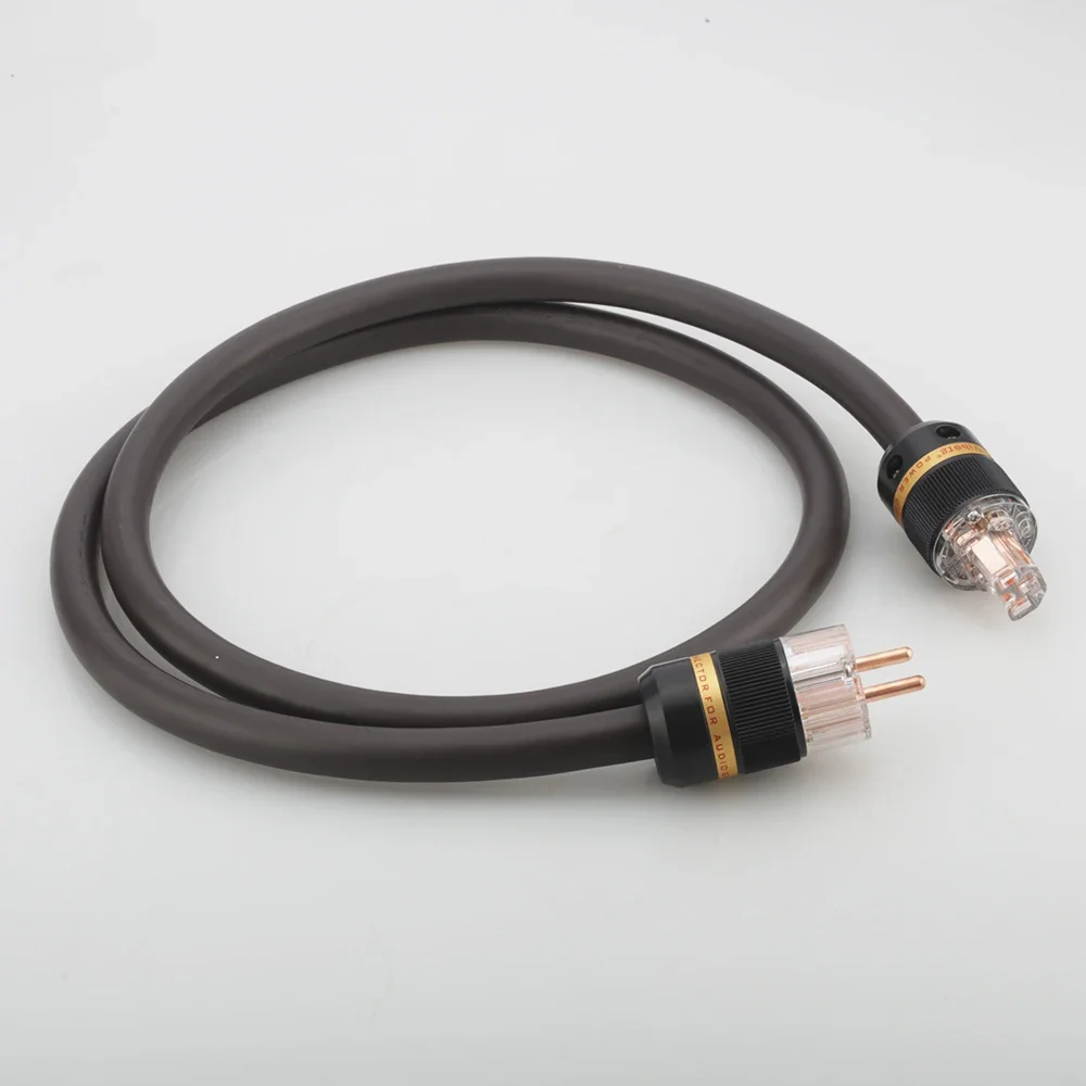 Hi-End Viborg VP1606 Power Cable 6mm Square AC Audio Grade Pure Copper Schuko Plug OFC RISR EU Schuko