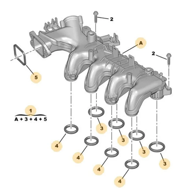 자동차 흡기 매니폴드 1.6 HDI TDCI, 시트로엥 푸조 포드 마즈다 2006 - 2013 9684941780 1526691 0361N3