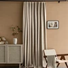 Simple Stylish Solid Color Dark Orange High Blackout Curtains High-end Thicken Australian Wool Curtains for Bedroom Living Room 4
