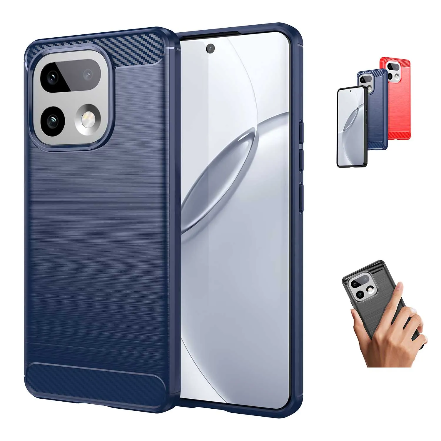 Premium Carbon Fiber Soft TPU Silicone Back Cover