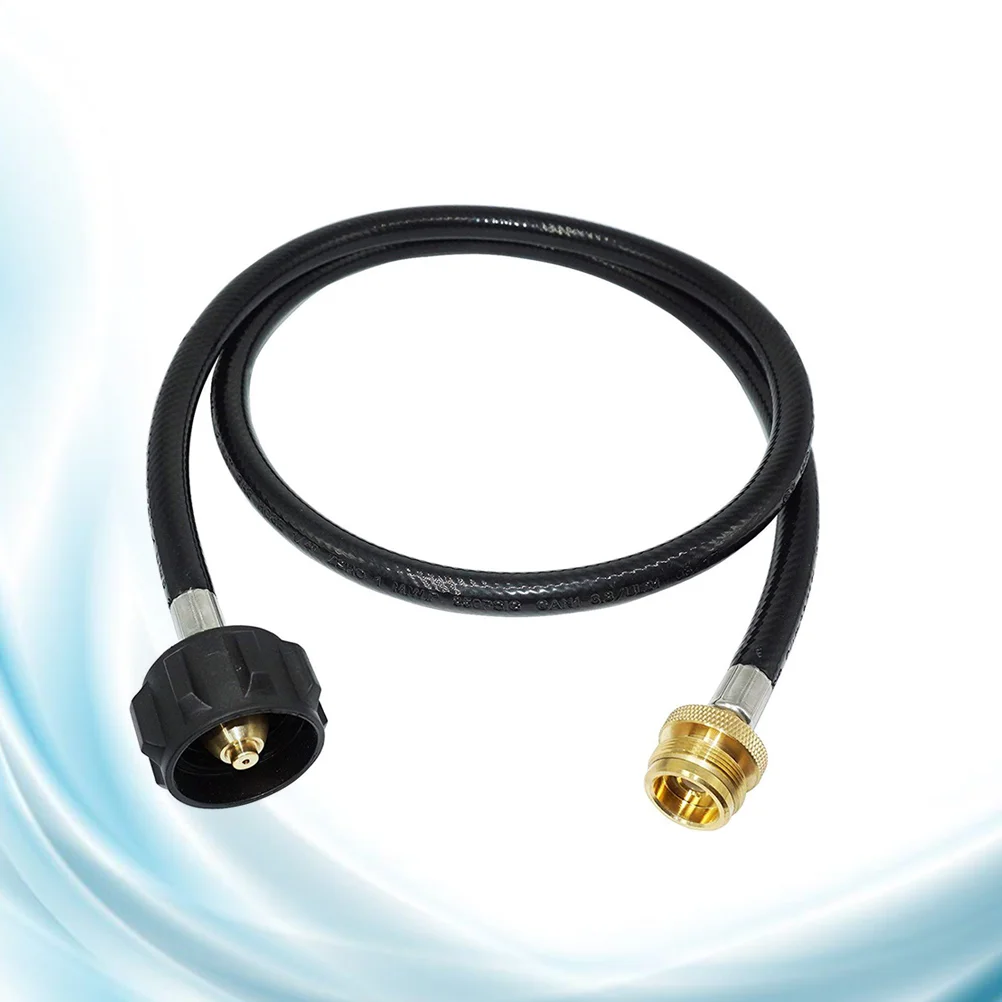 

Brass Propane Tank Hose Adapter 1 lb to 20 lb QCC1 Tank Converter Replacement for Outdoor Heater (Black)