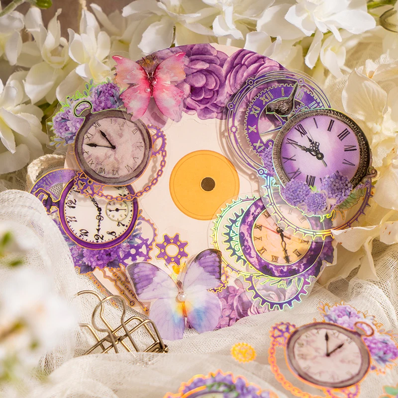 Decorative stickers self adhesive stickers paper stickers 2 sheets PET flowers stickers for scrapbooking
