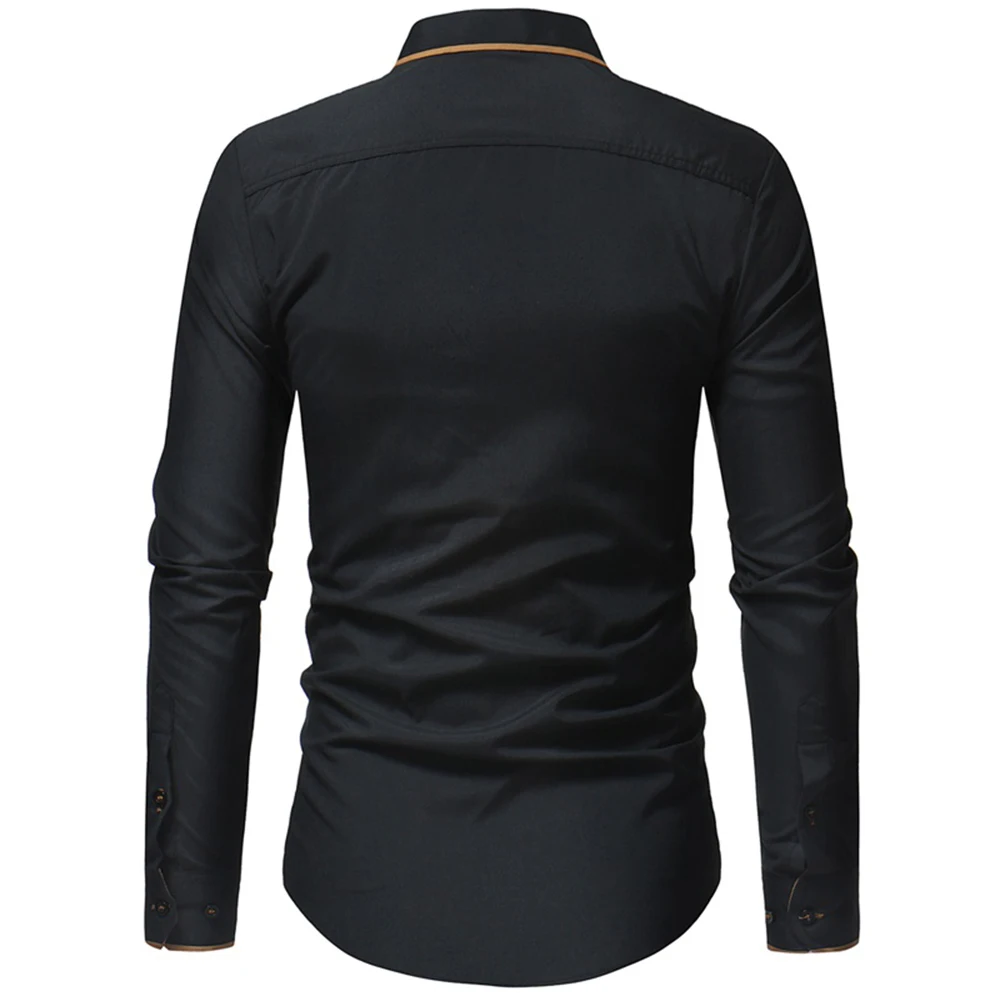 short sleeve button down shirts Business Shirts Men's Long-sleeved Business Casual Shirts Slim-fit Formal Shirts short sleeve work shirt