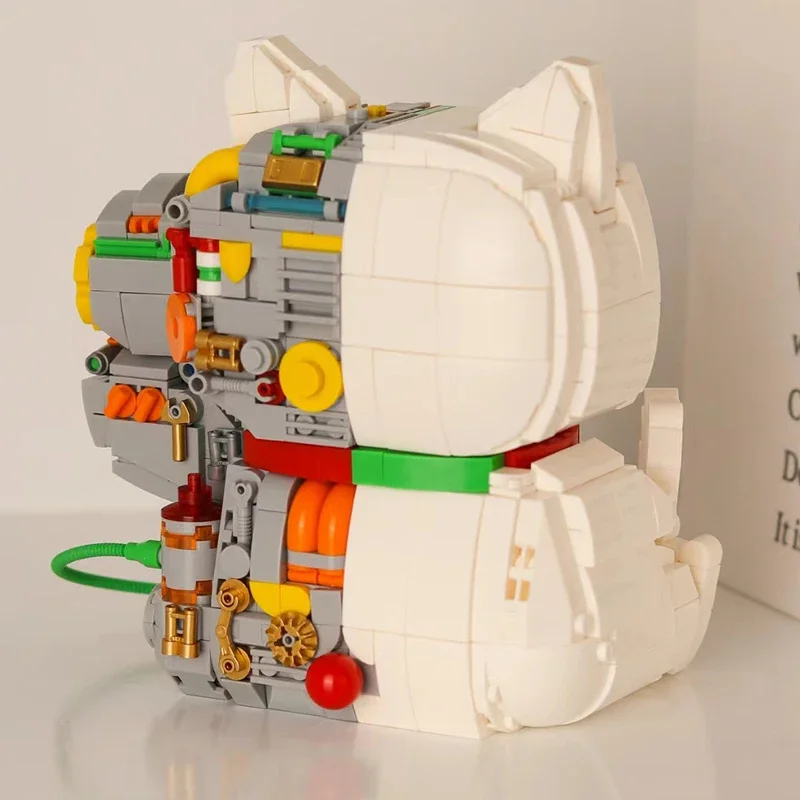 NB 200619 Semi-Mech Lucky Cat Left Dissection Robot Fortune Pet