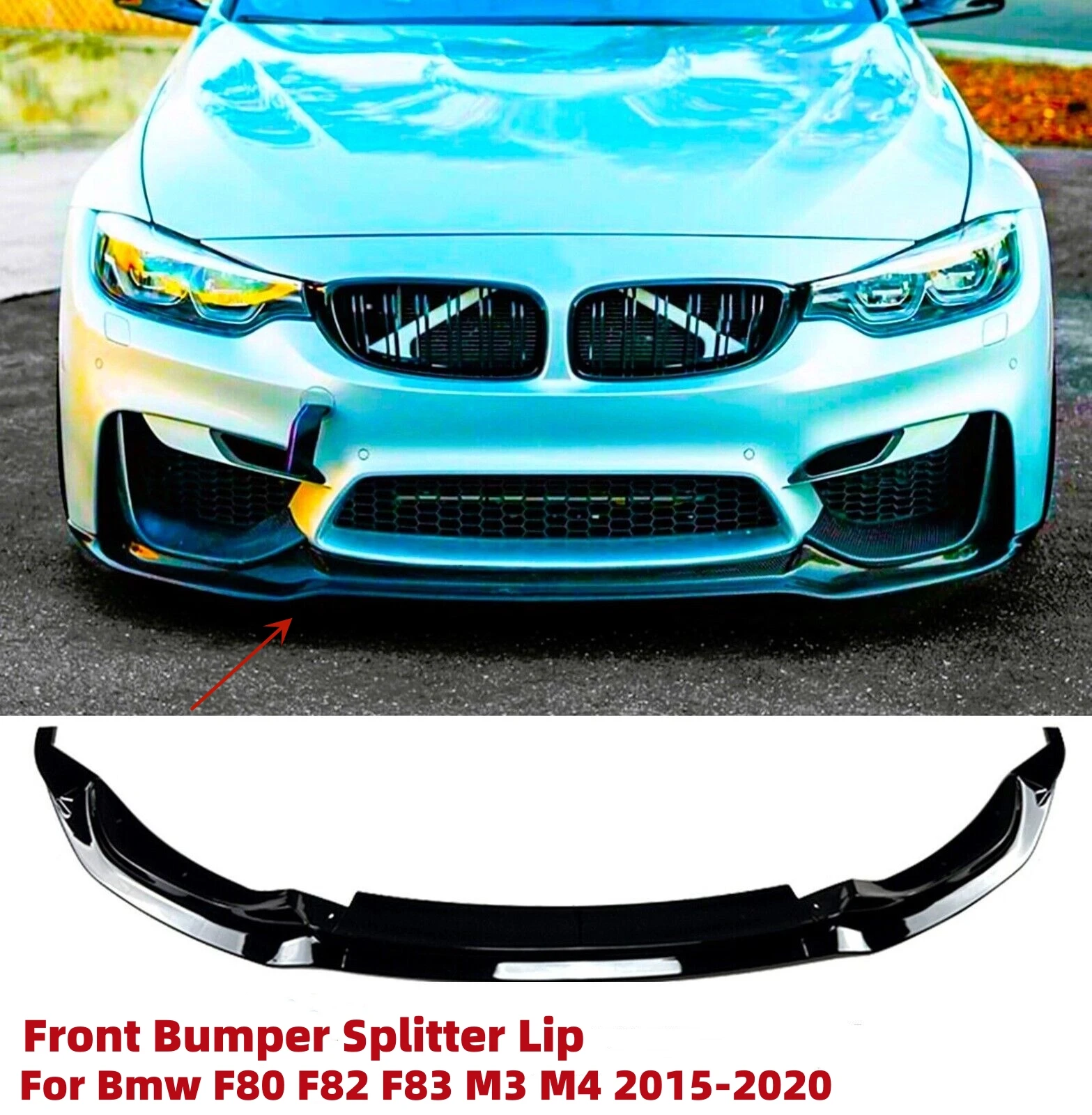 자동차 앞 범퍼 스플리터 립 스포일러, Bmw F80 F82 F83 M3 M4 V 스타..