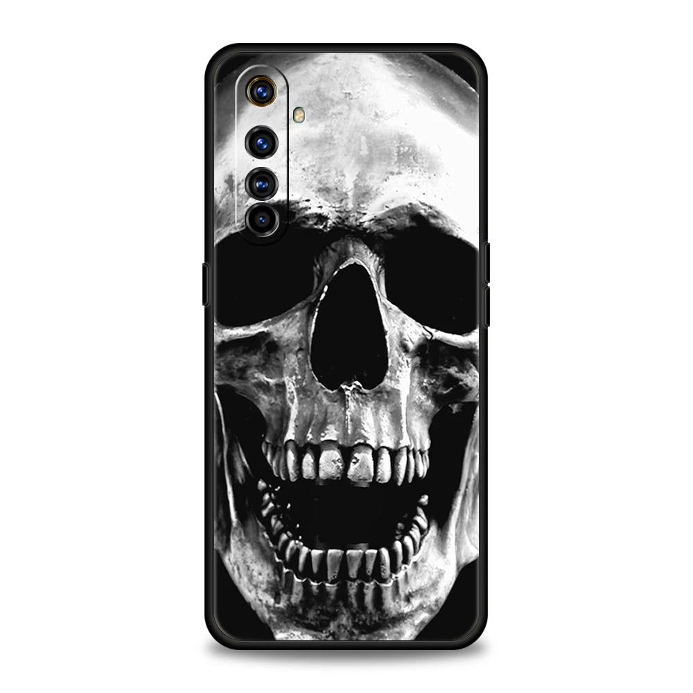 Magnetic Phone Case with Human Skull Print Design