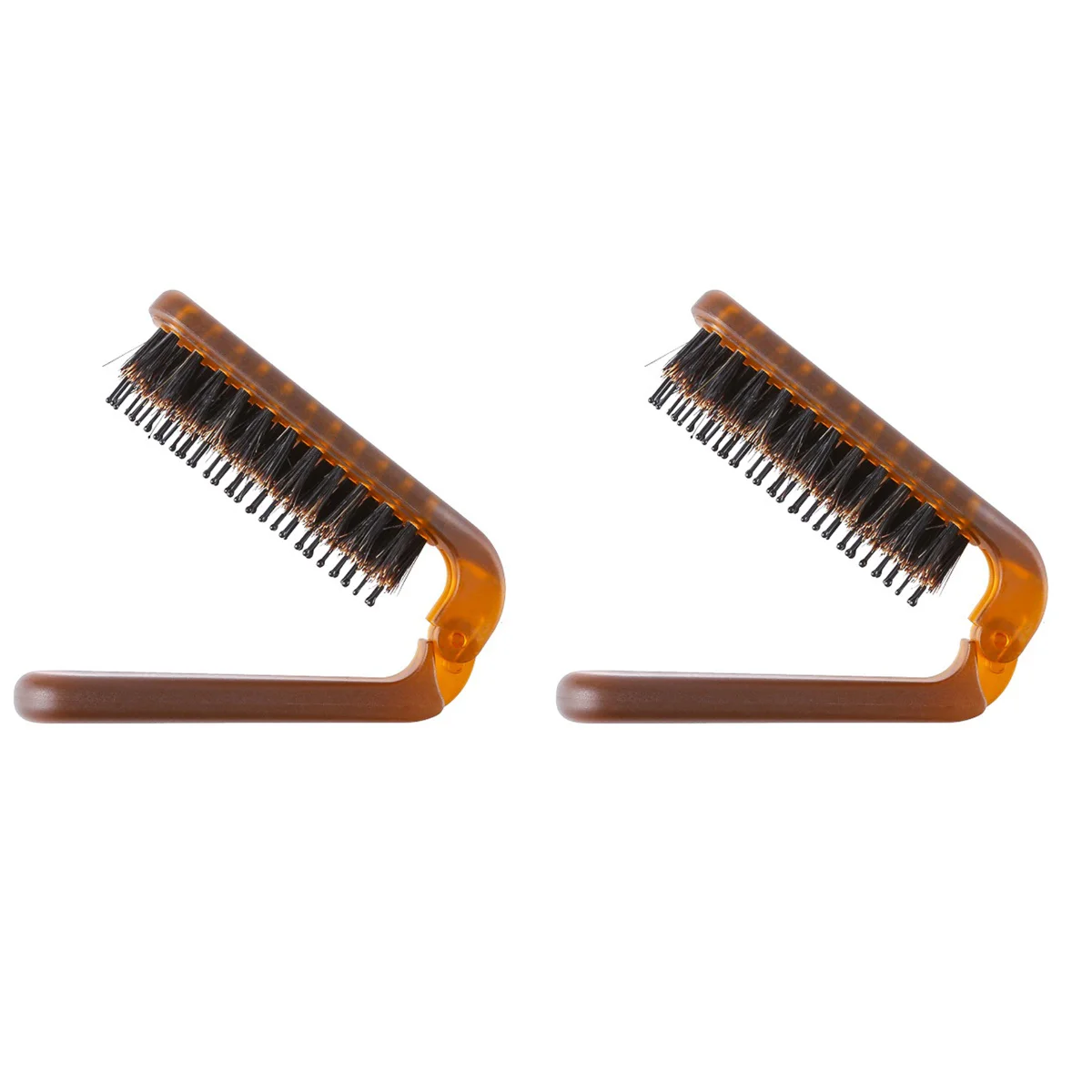 

Comb Hair Brush Travel Folding Beard Styling Portable Cutting Anti Static Rectangular Mustache Metal Purse Practical Tool