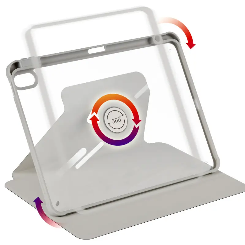 360 Rotation Case for iPad A16 11th 12th A19 2026 10th 10.9 Air11 13 M2 M3 Pro11 12.9 13 M4 M5 10.2 9th Case with Pencil holder - Image 3
