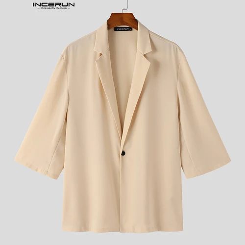 2018 새로운 패션 남성 정장 재킷 짧은 소매 캐주얼 비즈니스 정장 코트 S-5XL 4