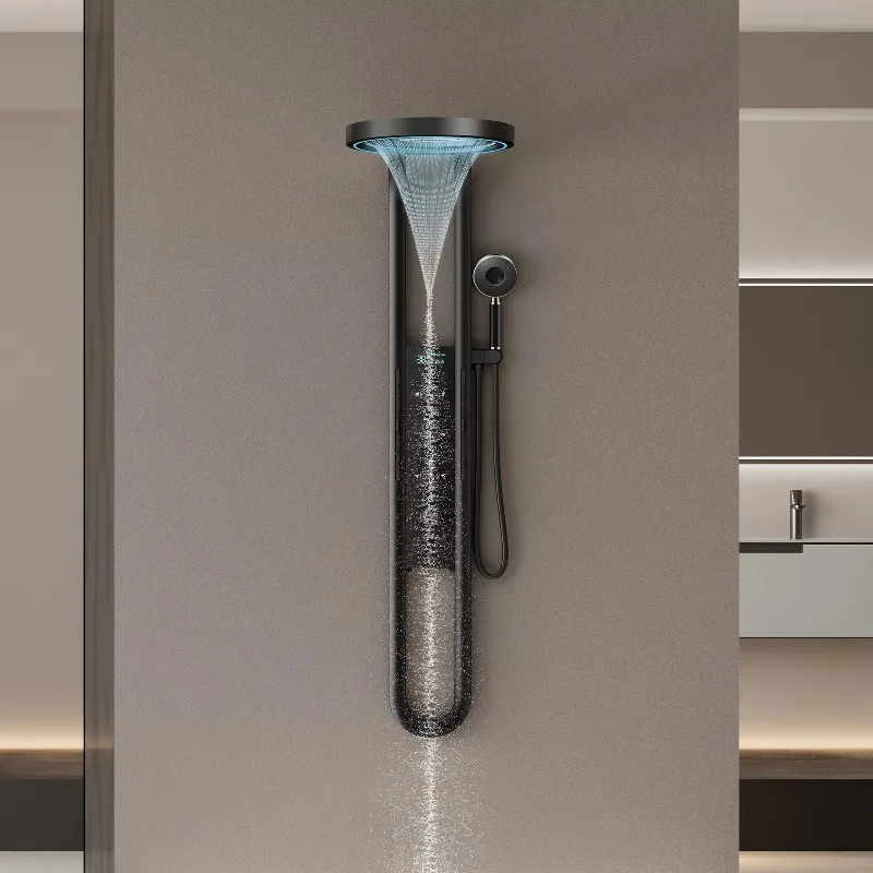 ชุดฝักบัวสแตนเลสพร้อมเทอร์โมสตัทแบบ LED ระบบฝักบัวอาบน้ำแบบเรนชาวเวอร์ 1