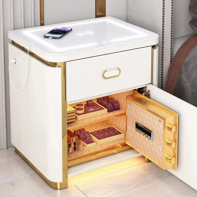 Bedside Cabinet Bed Desk Side Tables Storage Table Bedroom Bookcase Design Sofa Room Small Night Wood Comodini Designer Living
