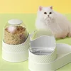 2L/3.5L Cat Automatic Feeder Water Dispenser Pet Feeding Food Container Bowl Large Capacity Plastic Solid Vertical Dog Supply 2